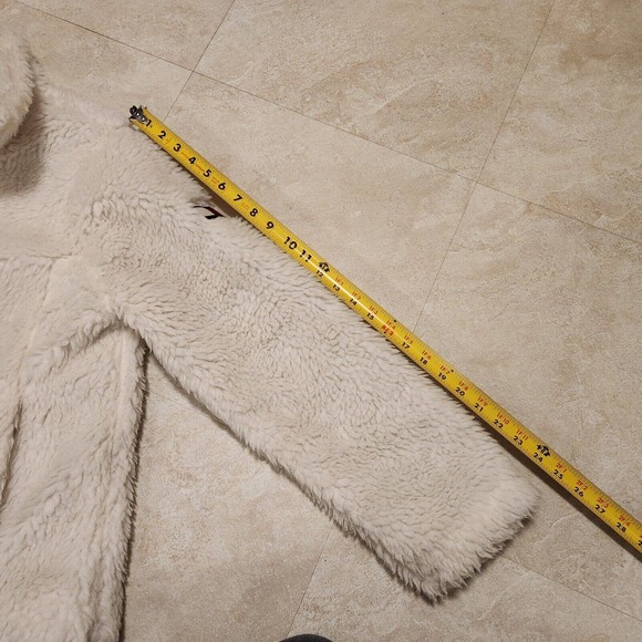 Tommy Hilfiger Womens M Medium Sherpa Fleece Deep Pile Furry Sweatshirt Jacket - Picture 9 of 16